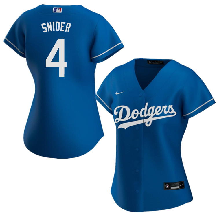 Nike Women #4 Duke Snider Los Angeles Dodgers Baseball Jerseys Sale-Blue